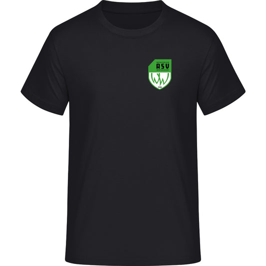 NO. 292 HAKRO T-SHIRT CLASSIC – ASV-Wappen herzseitig Schwarz Vorderseite