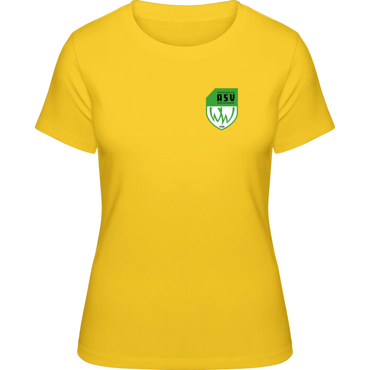NO. 127 HAKRO DAMEN T-SHIRT CLASSIC – ASV-Wappen herzseitig Sonne Vorderseite