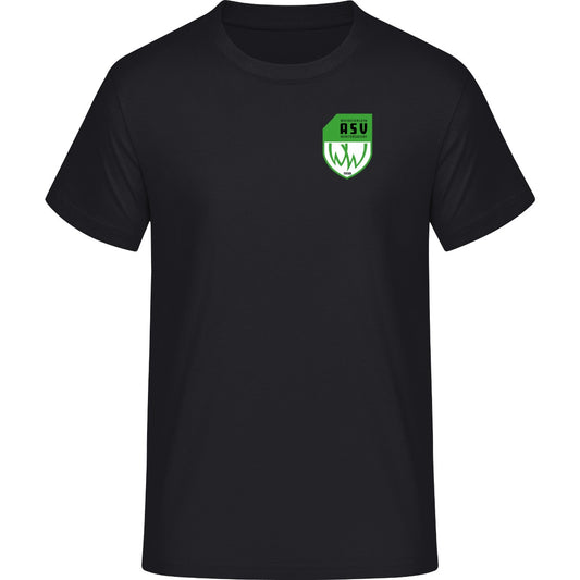 NO. 293 HAKRO T-SHIRT HEAVY – ASV-Wappen herzseitig Schwarz Vorderseite