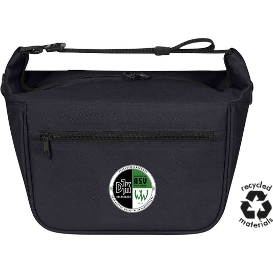 Kompakte Fahrrad-Kühltasche HF18049 personalisierbar – Neues Design Black Vorderseite