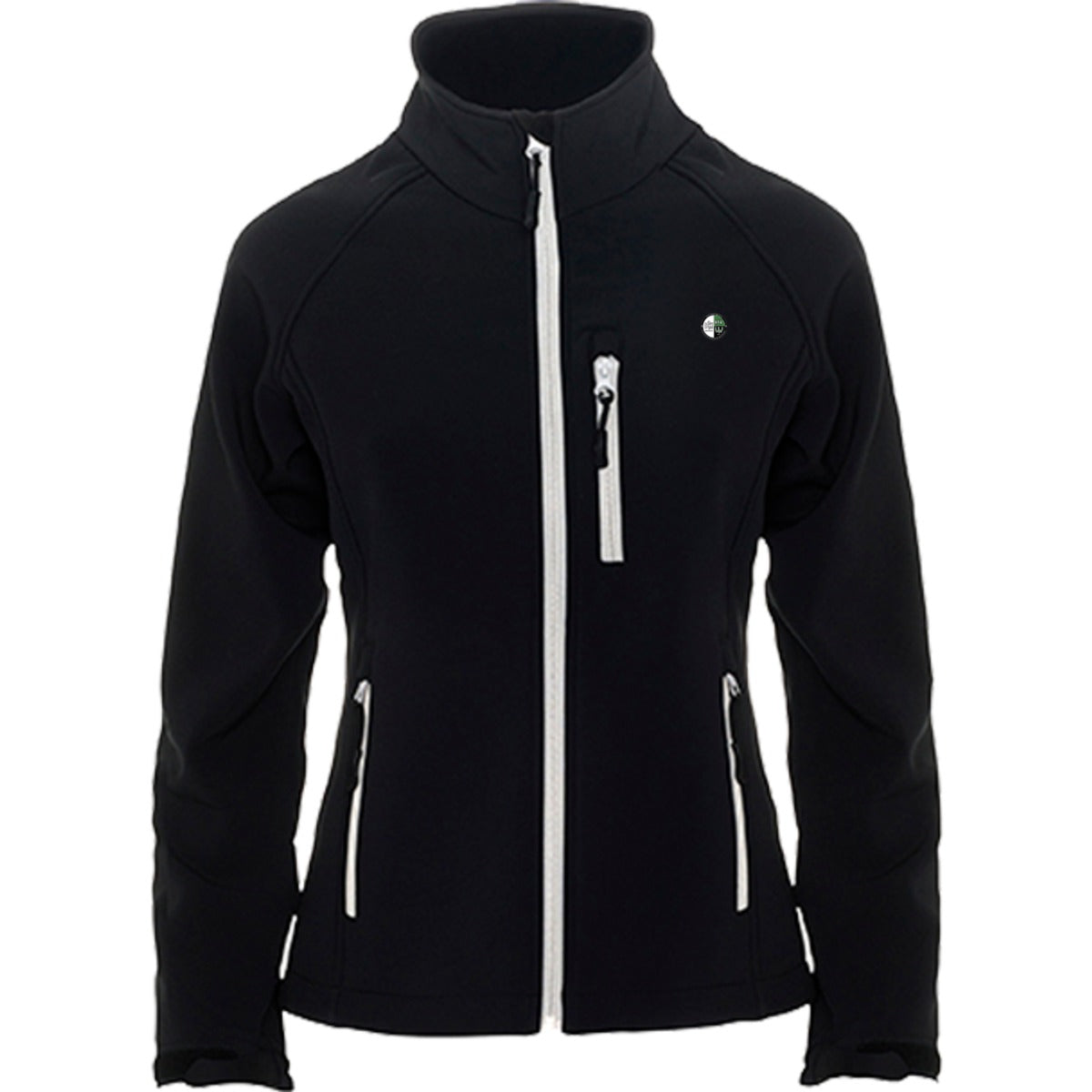 RY6433-Softshell-Damen – Vereinslogo herzseitig Black Vorderseite