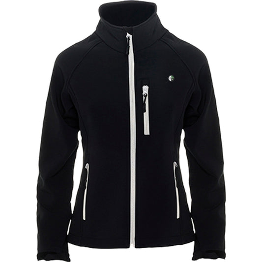 RY6433-Softshell-Damen – Vereinslogo herzseitig Black Vorderseite