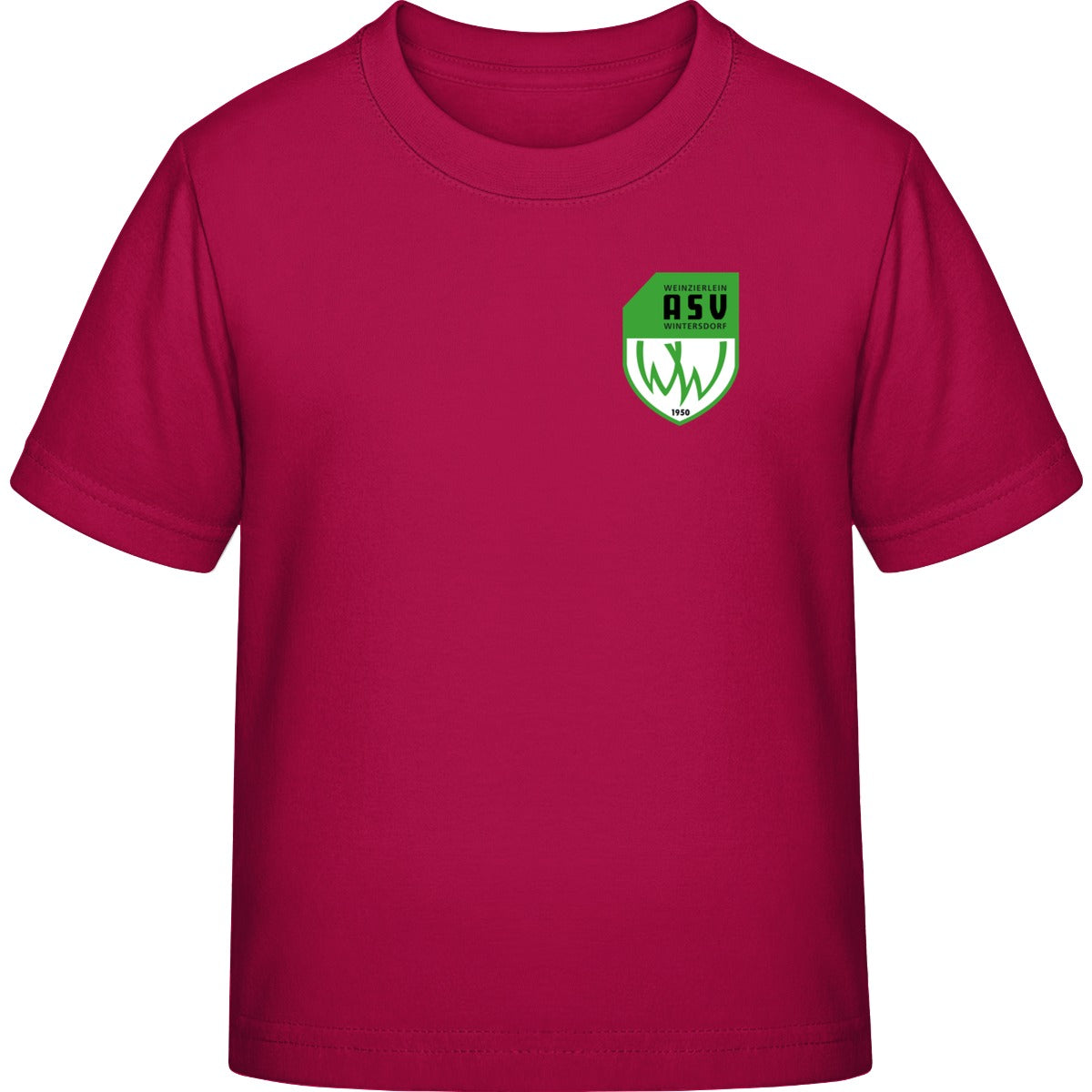B&C Exact 190 Kids T-Shirt BCTK301 – ASV-Wappen herzseitig Sorbet Vorderseite