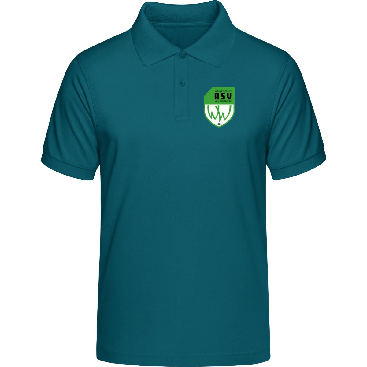 Unisex Poloshirt Prepster STPU331 – ASV-Wappen herzseitig Ocean Depth Vorderseite
