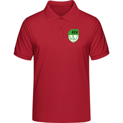 Unisex Poloshirt Prepster STPU331 – ASV-Wappen herzseitig Red Vorderseite