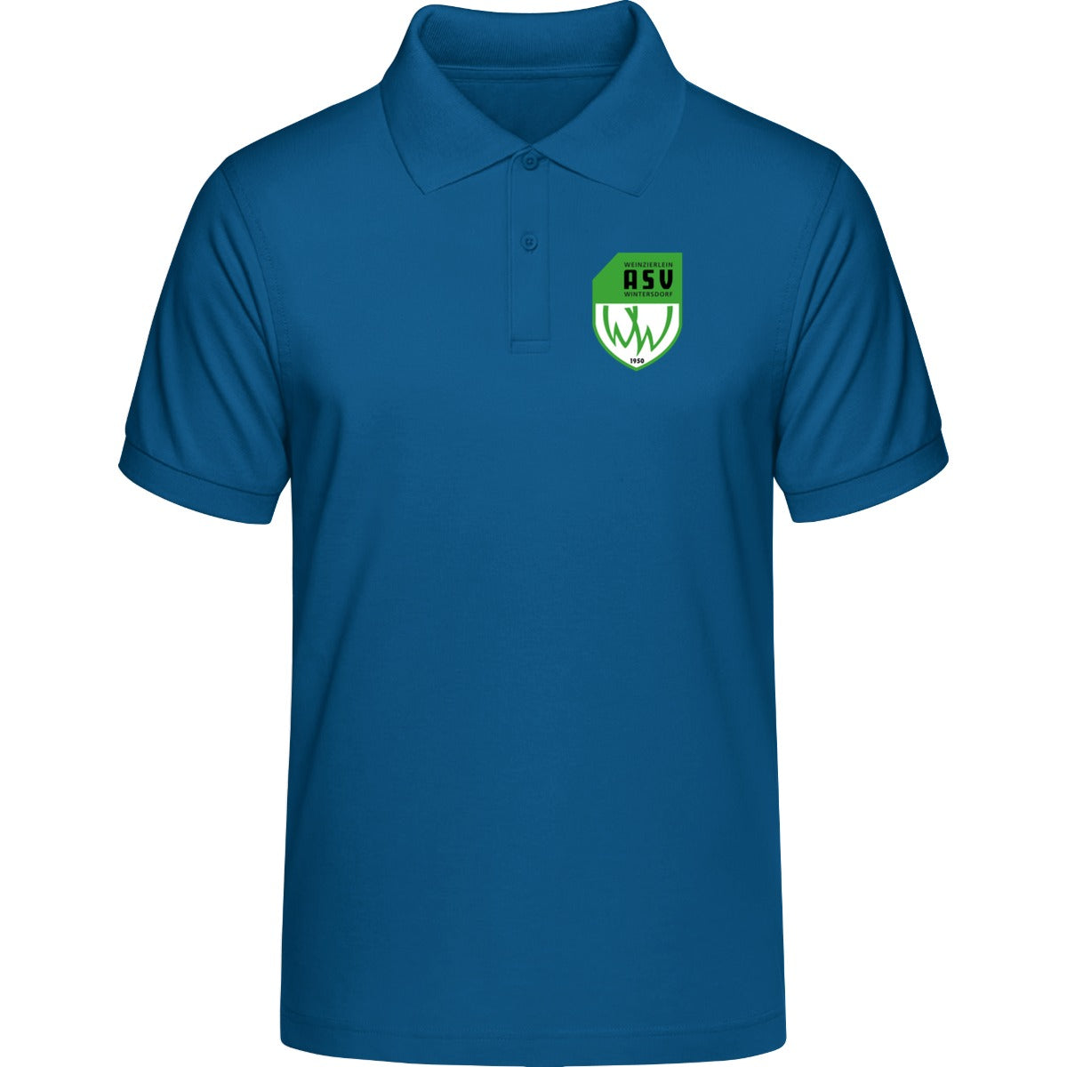 Unisex Poloshirt Prepster STPU331 – ASV-Wappen herzseitig Royal Blue Vorderseite