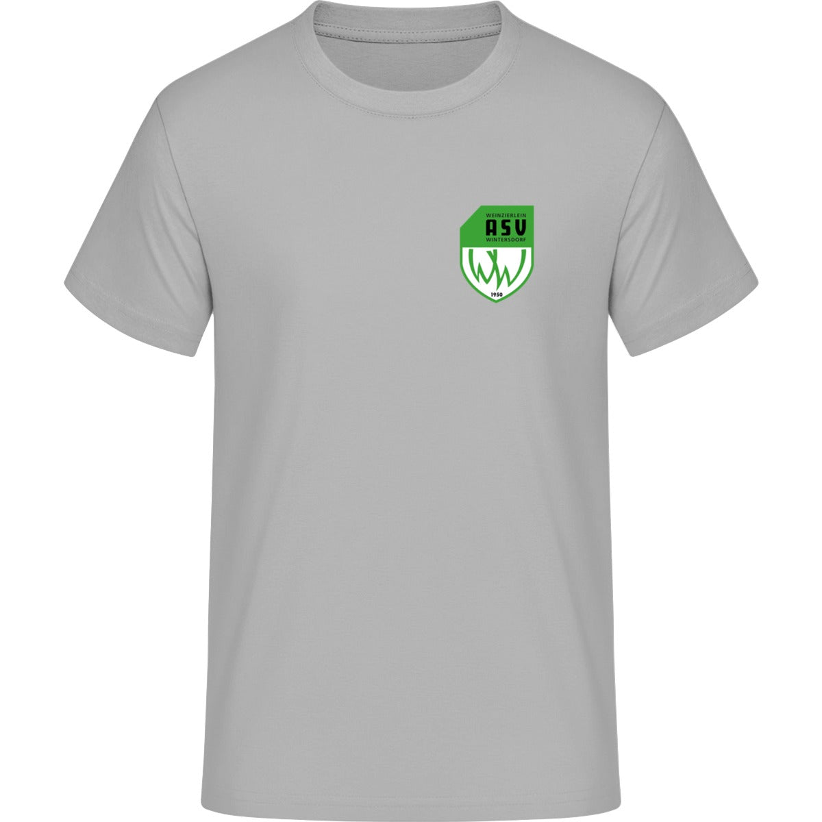 Generic Herren T-Shirt DS001 – ASV-Wappen herzseitig Grau Vorderseite