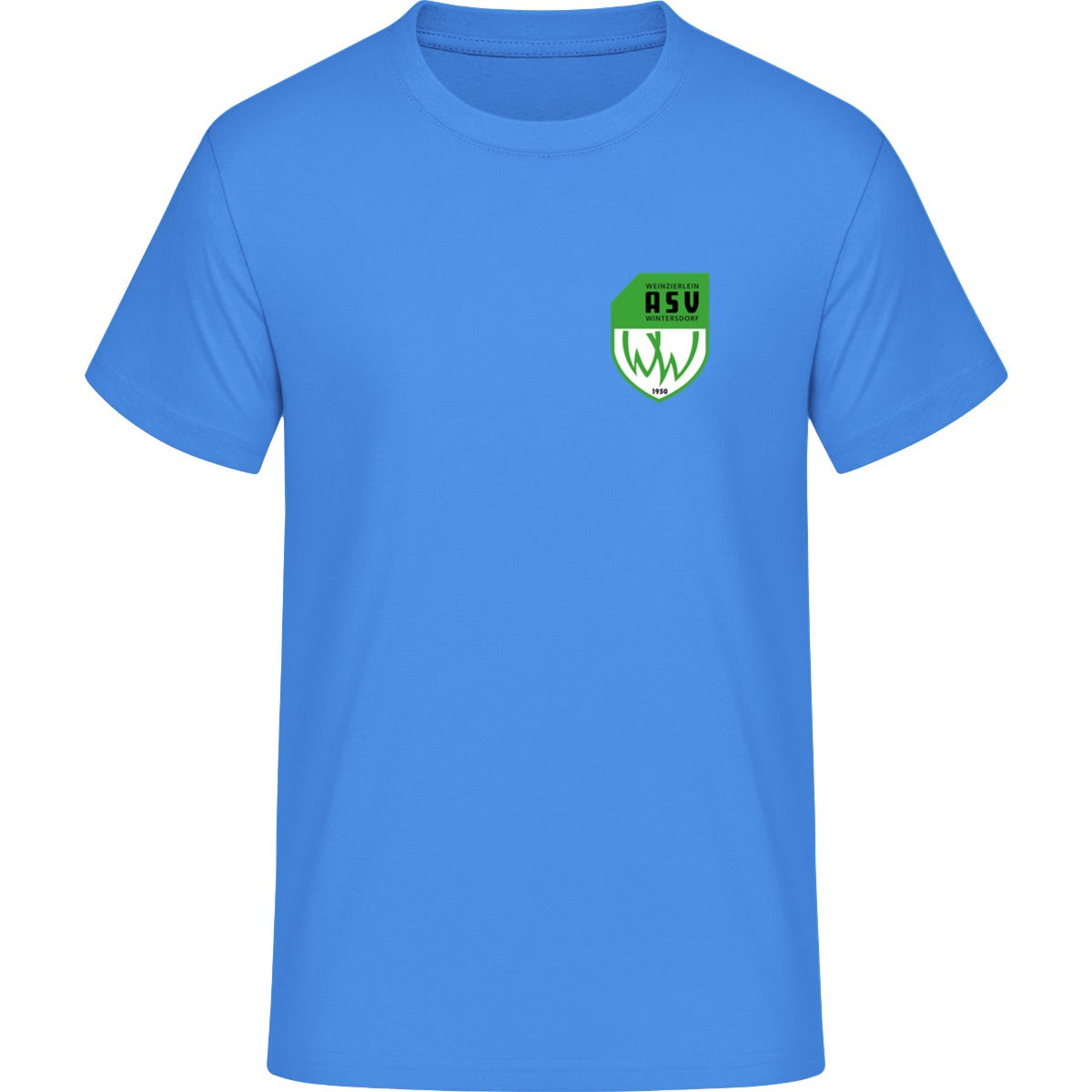 Generic Herren T-Shirt DS001 – ASV-Wappen herzseitig Hellblau Vorderseite