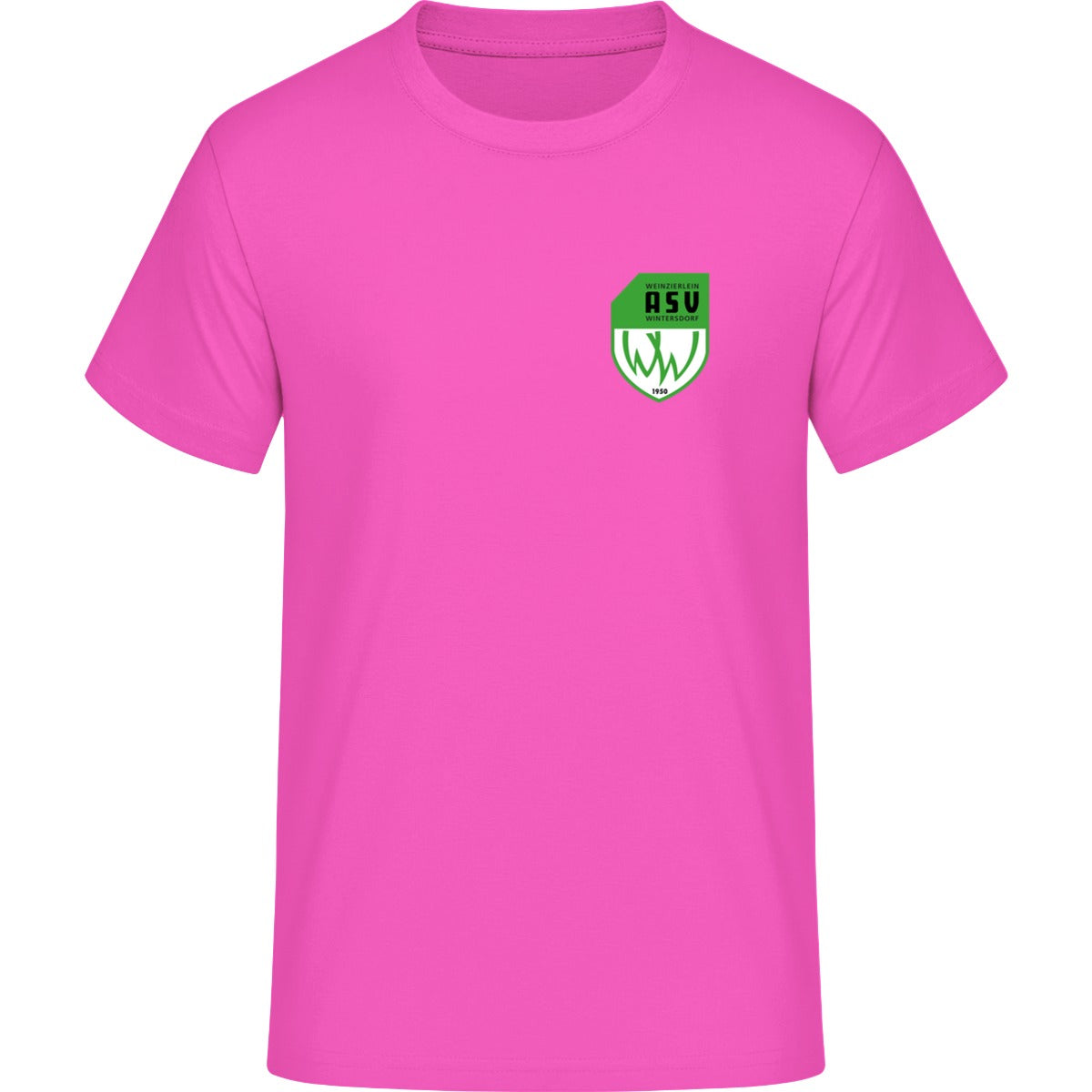 Generic Herren T-Shirt DS001 – ASV-Wappen herzseitig Pink Vorderseite