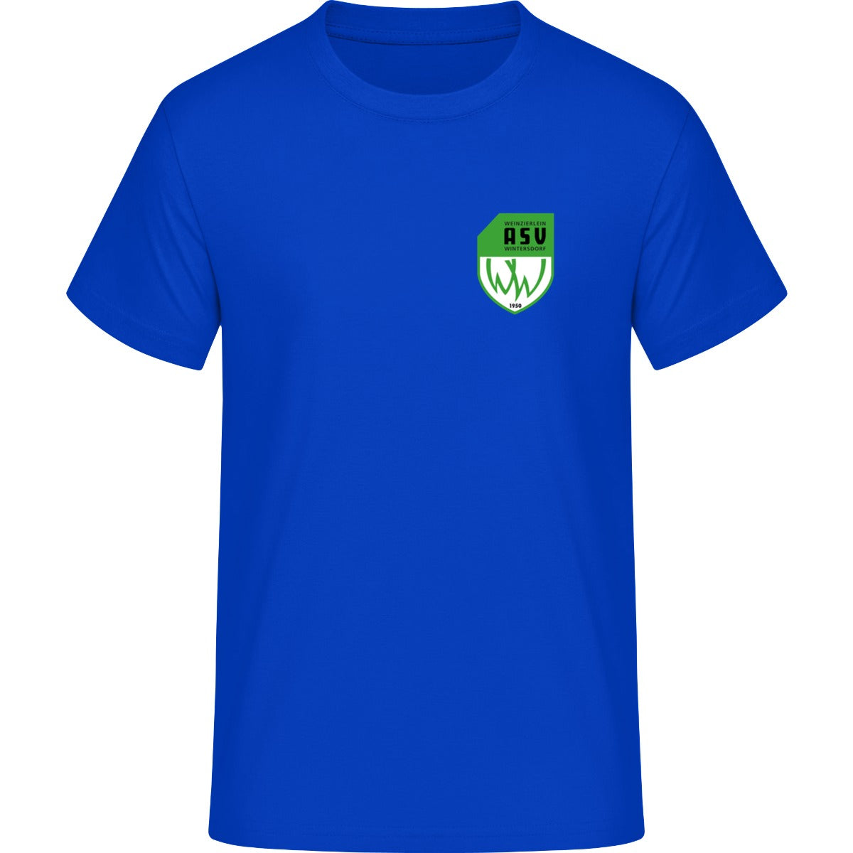 Generic Herren T-Shirt DS001 – ASV-Wappen herzseitig Royal Vorderseite