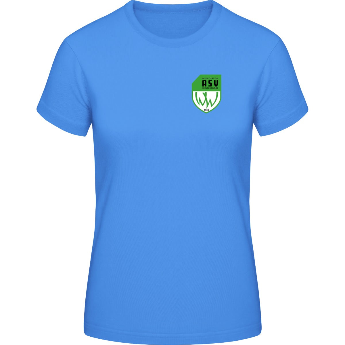 Generic Damen T-Shirt DS001W – ASV-Wappen herzseitig Hellblau Vorderseite