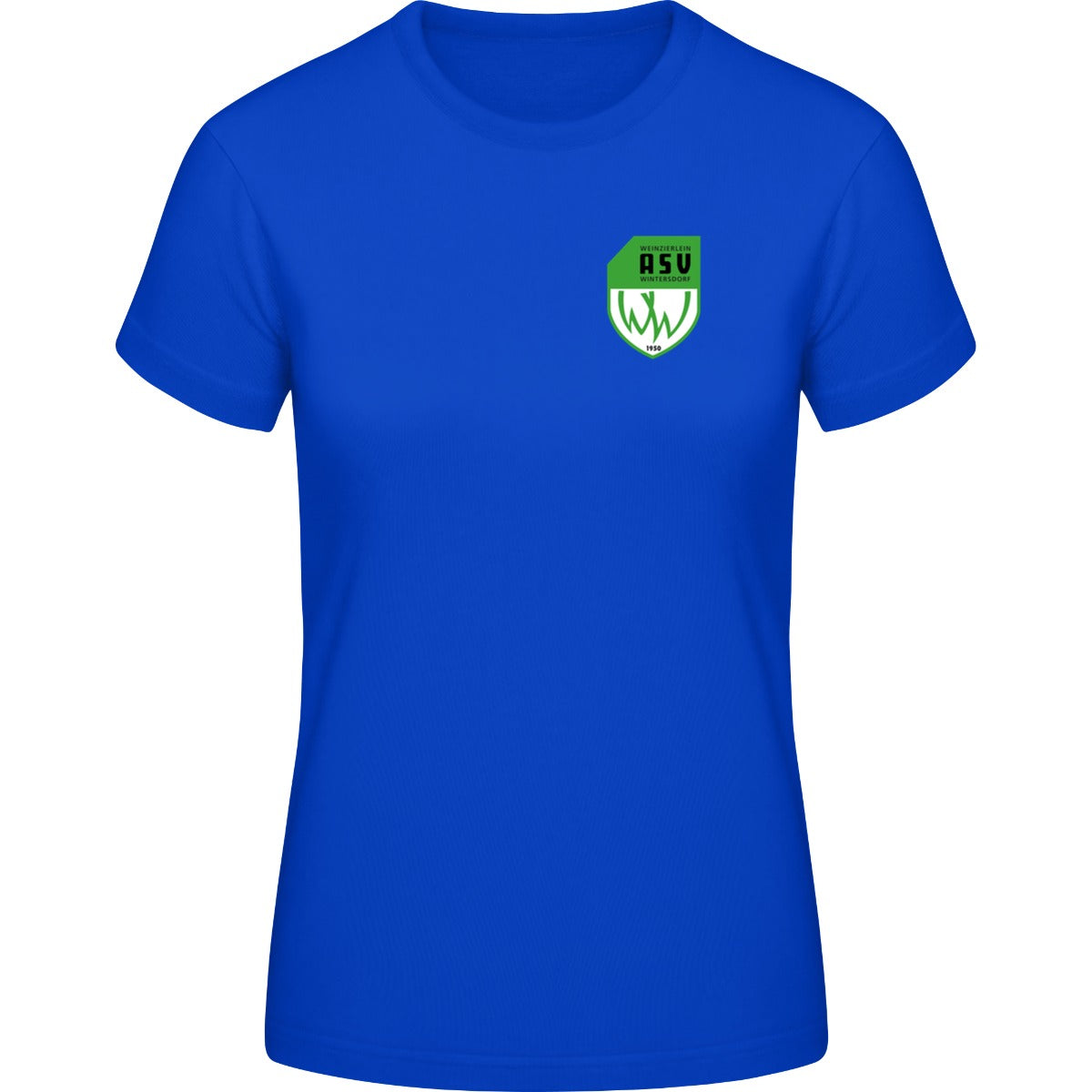 Generic Damen T-Shirt DS001W – ASV-Wappen herzseitig Royal Vorderseite