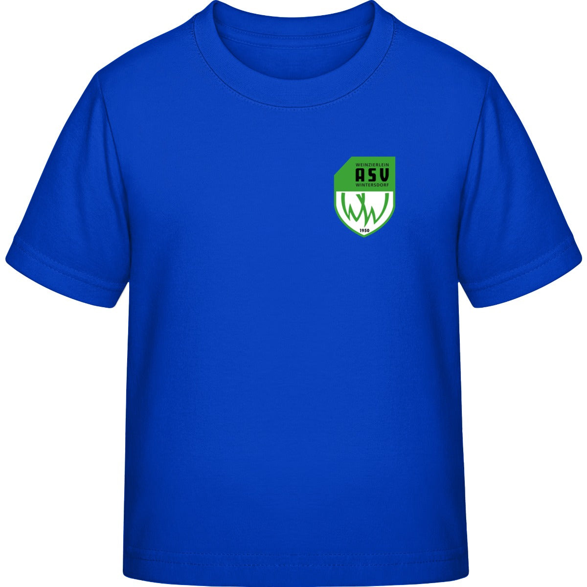 Generic Kinder T-Shirt DS001K – ASV-Wappen herzseitig Royal Vorderseite