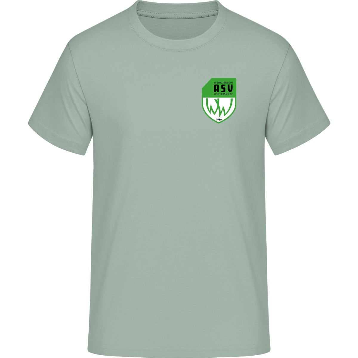 Iconic Unisex T-Shirt Creator 2.0 STTU169 – ASV-Wappen herzseitig Aloe Vorderseite
