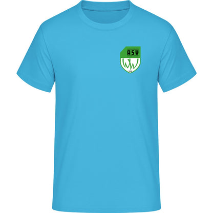 Iconic Unisex T-Shirt Creator 2.0 STTU169 – ASV-Wappen herzseitig Aqua Blue Vorderseite