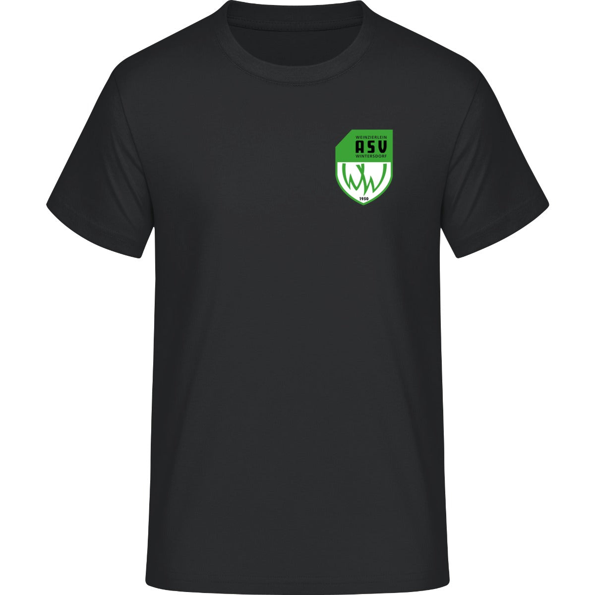 Iconic Unisex T-Shirt Creator 2.0 STTU169 – ASV-Wappen herzseitig Black Vorderseite