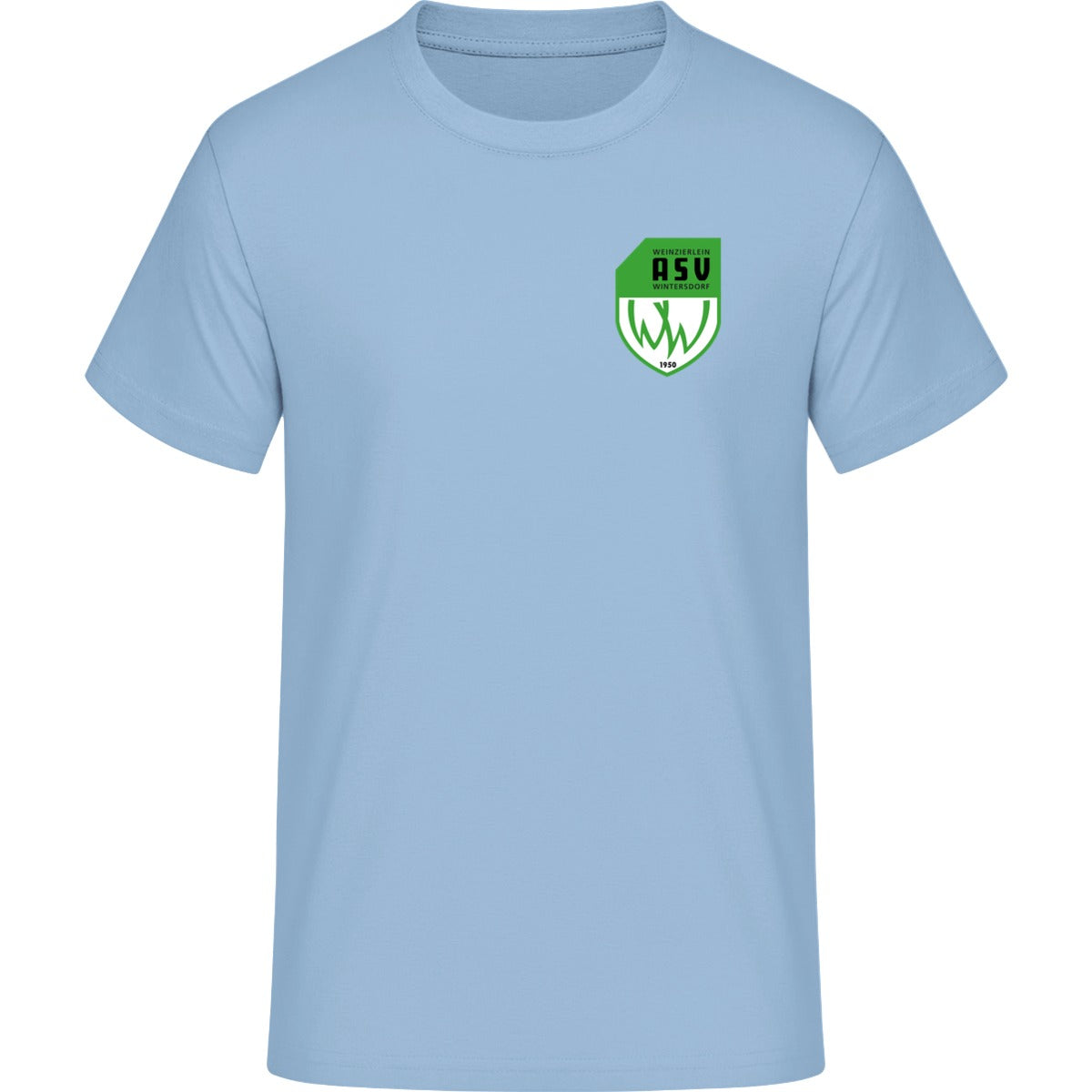 Iconic Unisex T-Shirt Creator 2.0 STTU169 – ASV-Wappen herzseitig Blue Soul Vorderseite