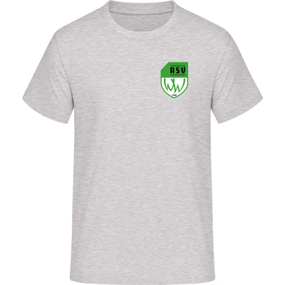 Iconic Unisex T-Shirt Creator 2.0 STTU169 – ASV-Wappen herzseitig Cool Heather Grey Vorderseite