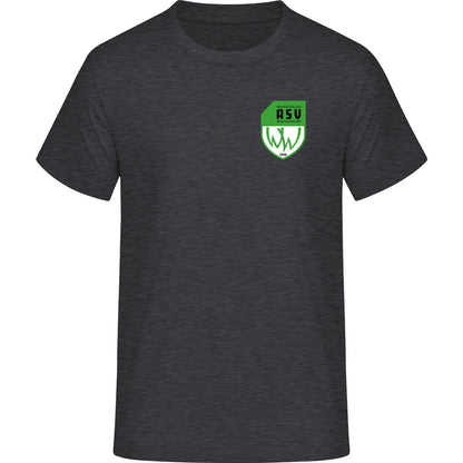 Iconic Unisex T-Shirt Creator 2.0 STTU169 – ASV-Wappen herzseitig Dark Heather Grey Vorderseite