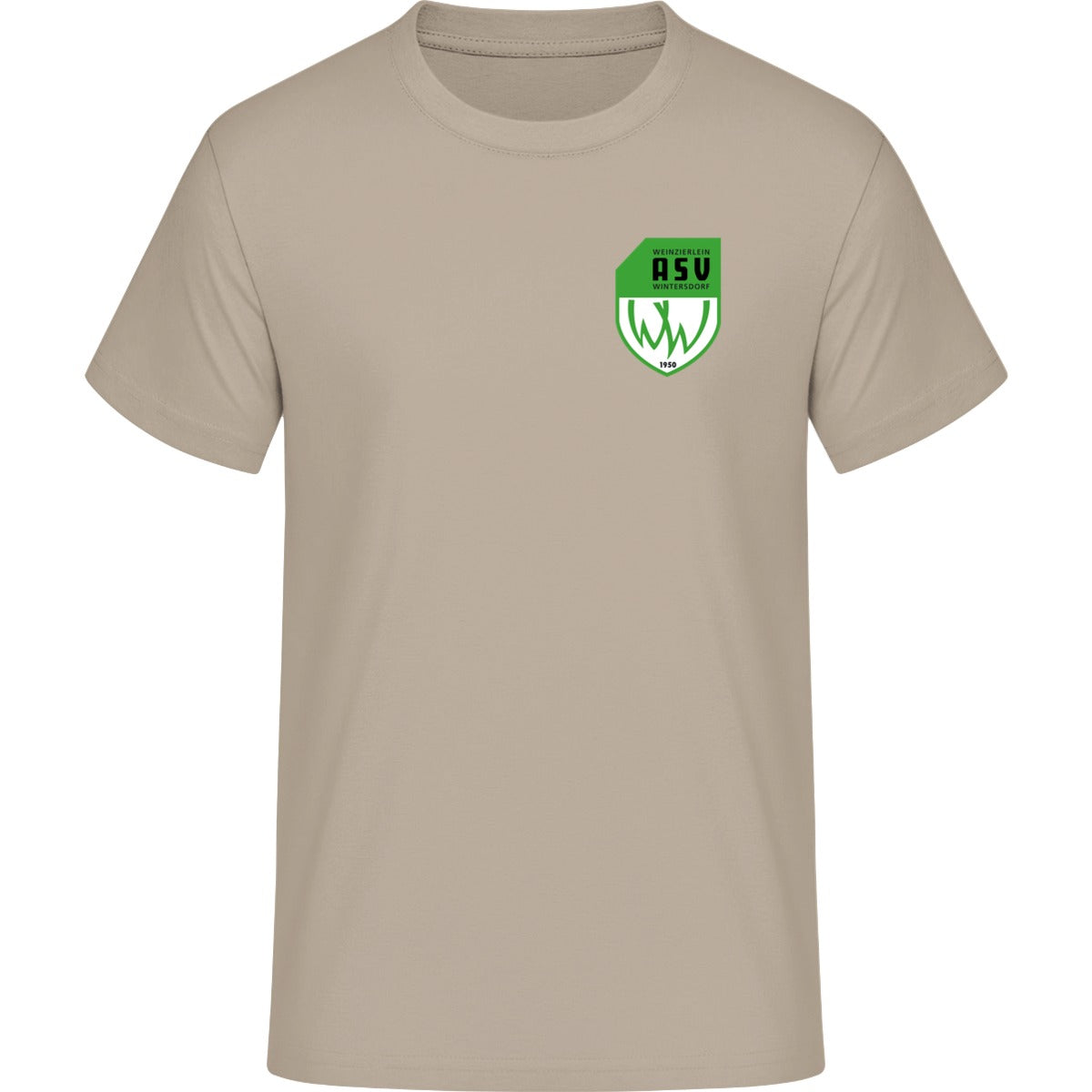 Iconic Unisex T-Shirt Creator 2.0 STTU169 – ASV-Wappen herzseitig Desert Dust Vorderseite