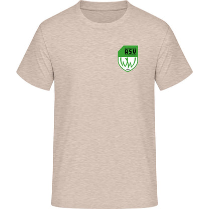Iconic Unisex T-Shirt Creator 2.0 STTU169 – ASV-Wappen herzseitig Eco-Heather Vorderseite