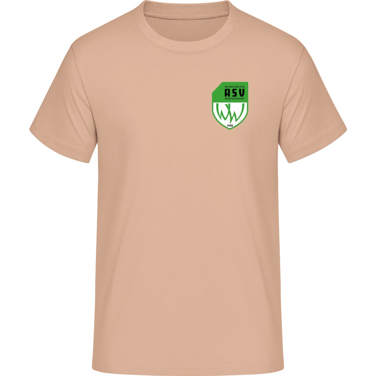 Iconic Unisex T-Shirt Creator 2.0 STTU169 – ASV-Wappen herzseitig Fraiche Peche Vorderseite