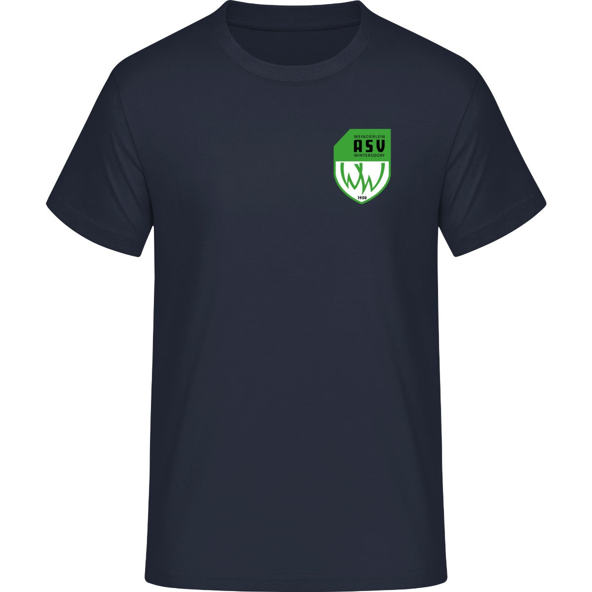 Iconic Unisex T-Shirt Creator 2.0 STTU169 – ASV-Wappen herzseitig French Navy Vorderseite