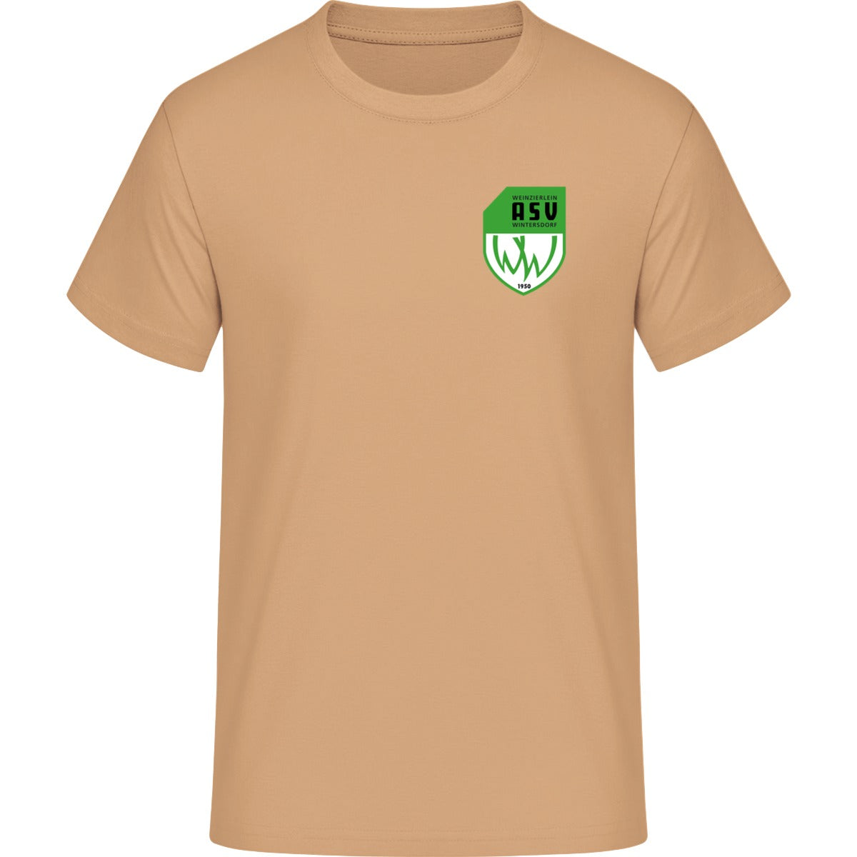 Iconic Unisex T-Shirt Creator 2.0 STTU169 – ASV-Wappen herzseitig Latte Vorderseite