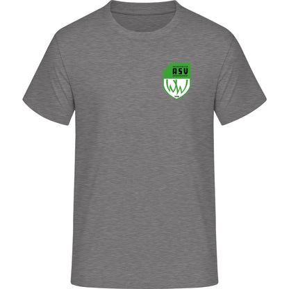 Iconic Unisex T-Shirt Creator 2.0 STTU169 – ASV-Wappen herzseitig Mid Heather Grey Vorderseite