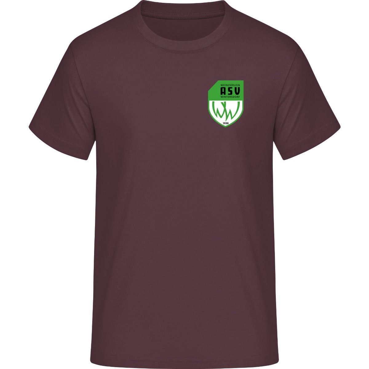 Iconic Unisex T-Shirt Creator 2.0 STTU169 – ASV-Wappen herzseitig Red Brown Vorderseite