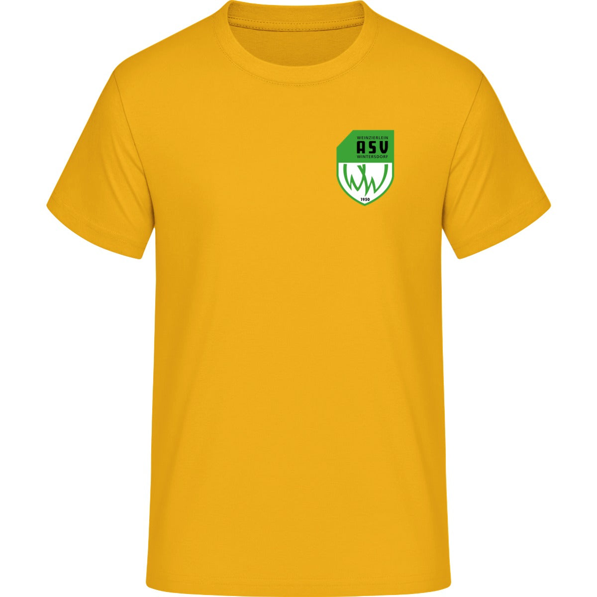 Iconic Unisex T-Shirt Creator 2.0 STTU169 – ASV-Wappen herzseitig Spectra Yellow Vorderseite