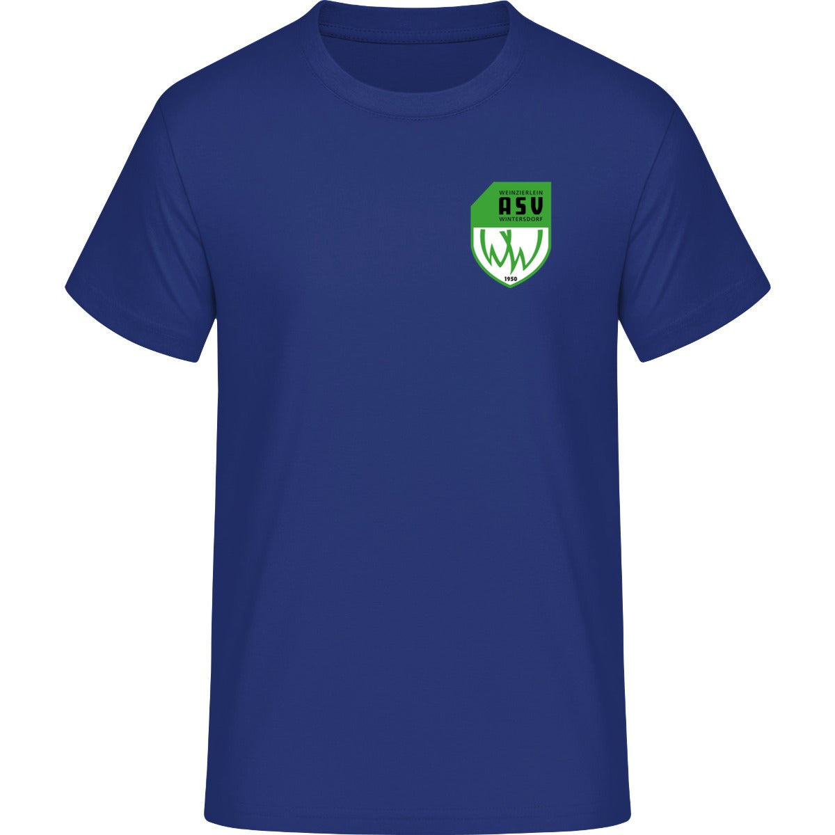 Iconic Unisex T-Shirt Creator 2.0 STTU169 – ASV-Wappen herzseitig Worker Blue Vorderseite