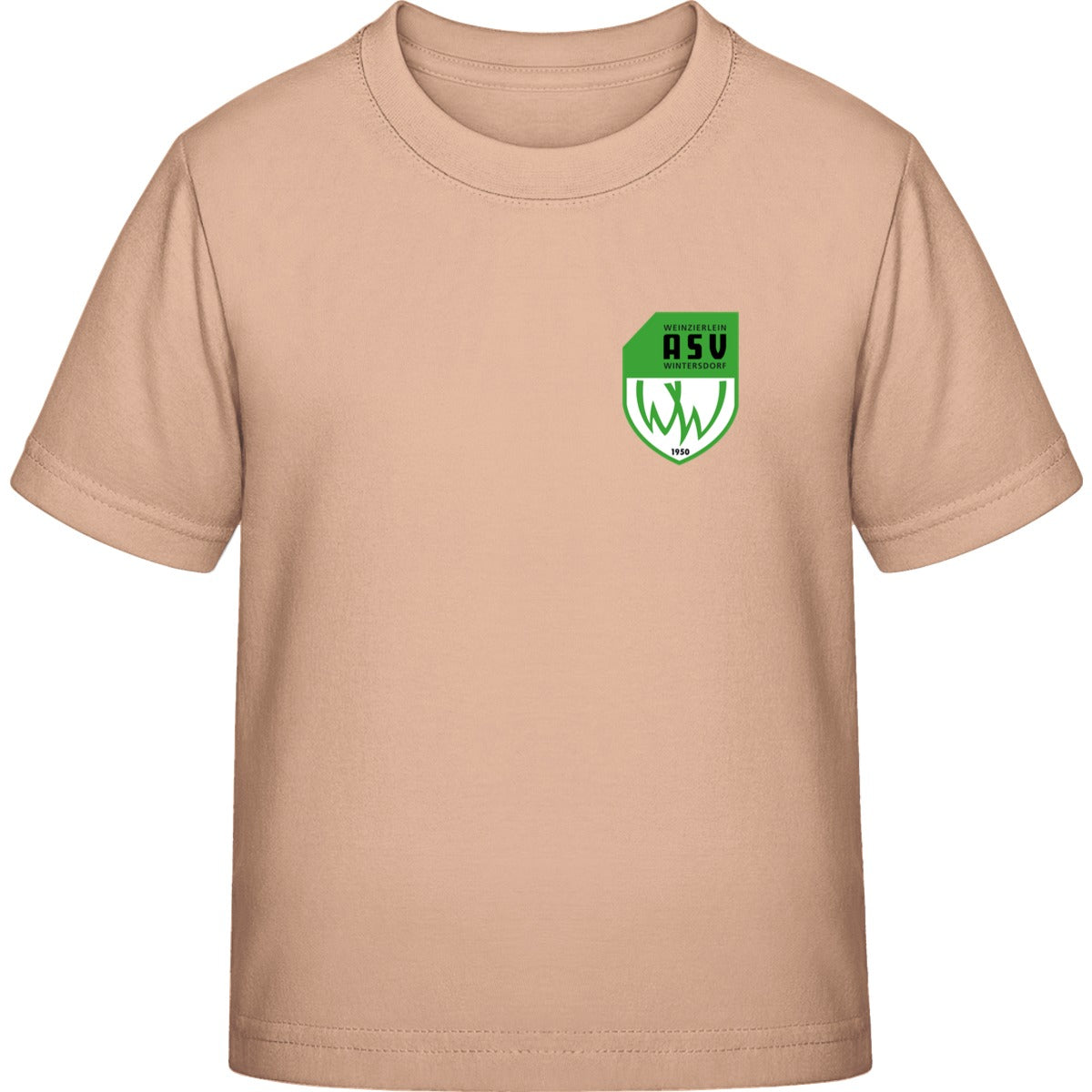 Iconic Kinder T-Shirt Mini Creator 2.0 STTK184 – ASV-Wappen herzseitig Fraiche Peche Vorderseite