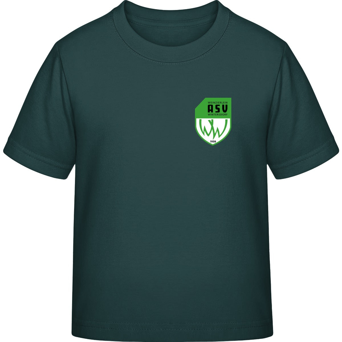 Iconic Kinder T-Shirt Mini Creator 2.0 STTK184 – ASV-Wappen herzseitig Glazed Green Vorderseite