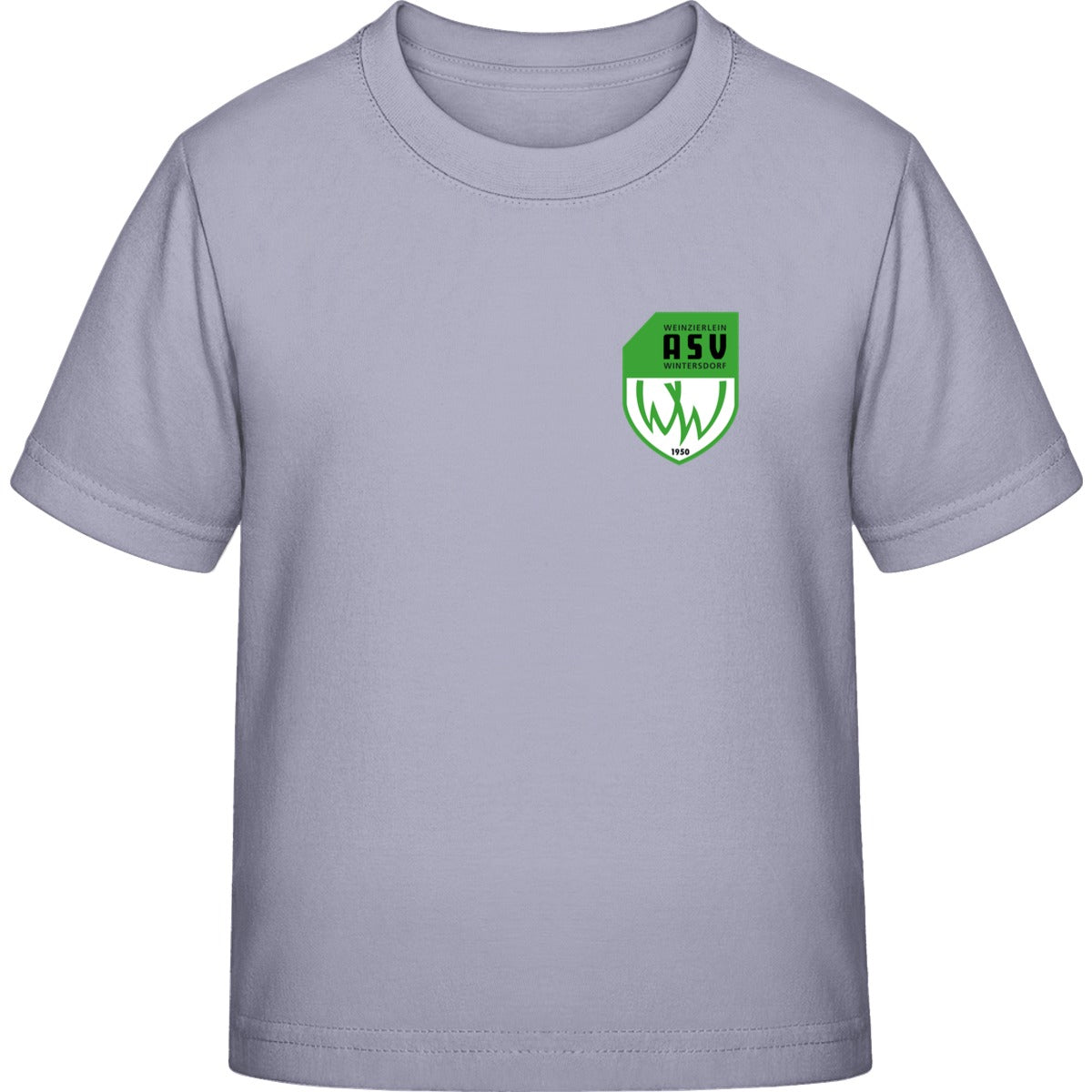 Iconic Kinder T-Shirt Mini Creator 2.0 STTK184 – ASV-Wappen herzseitig Lavender Vorderseite