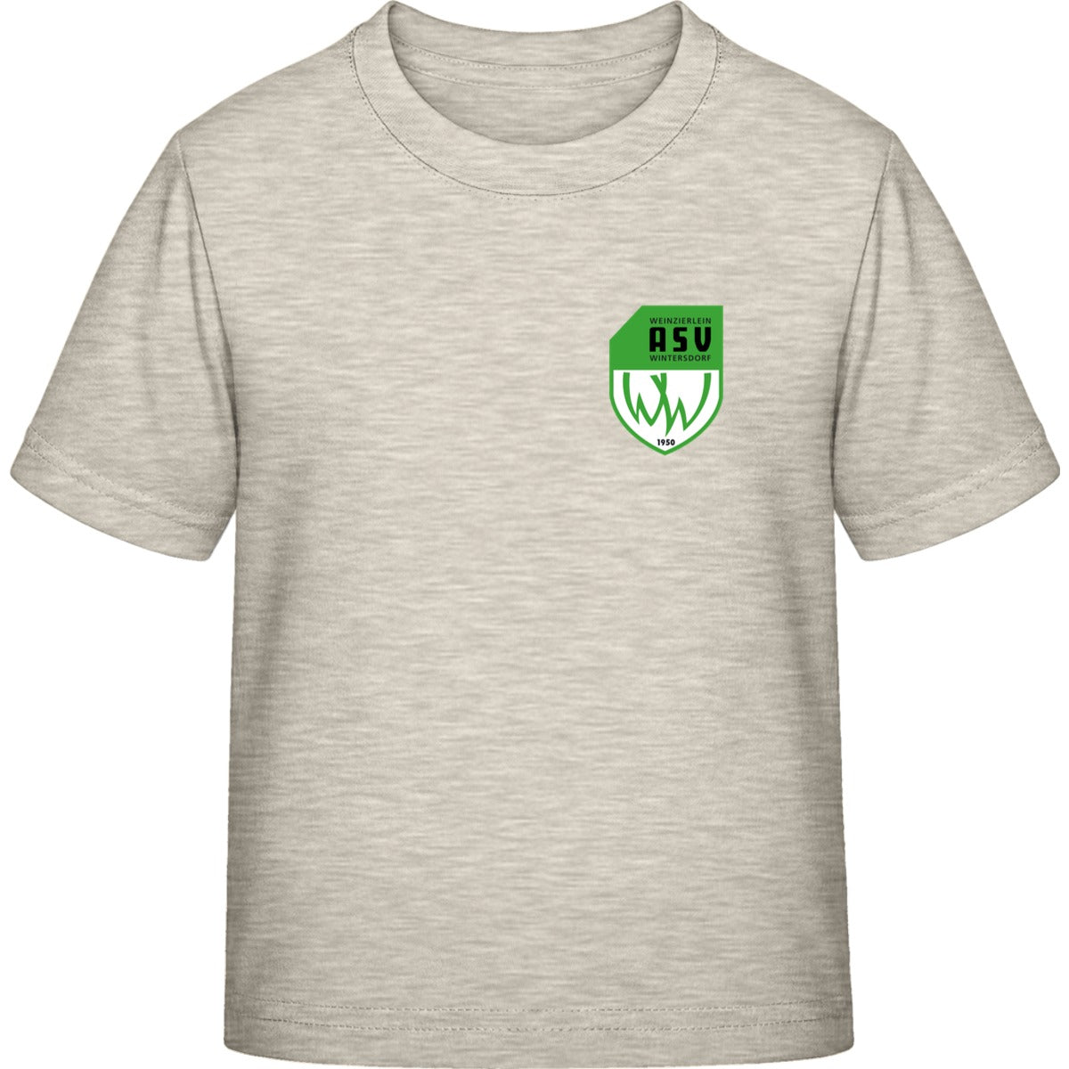 Iconic Kinder T-Shirt Mini Creator 2.0 STTK184 – ASV-Wappen herzseitig Natural Raw Vorderseite
