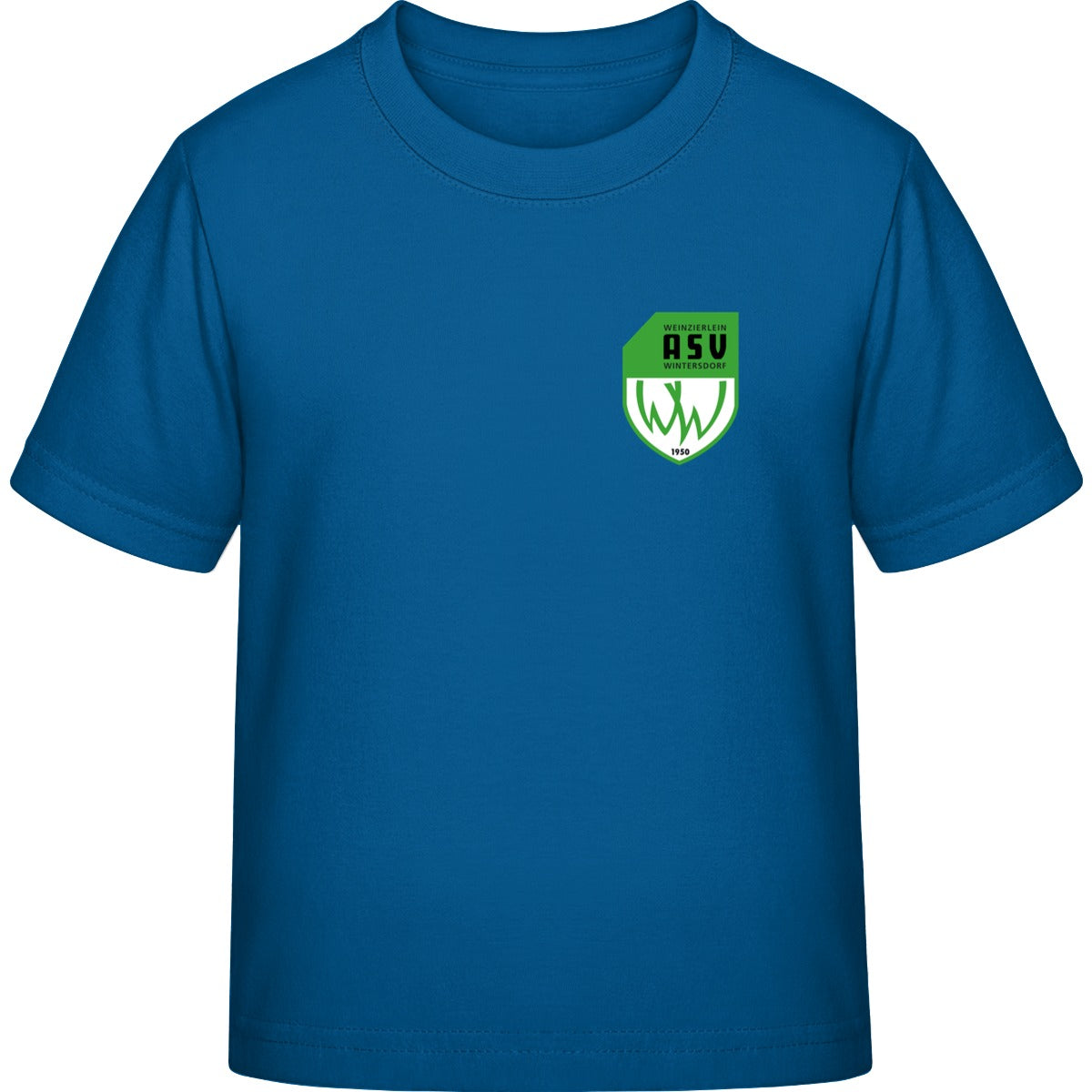 Iconic Kinder T-Shirt Mini Creator 2.0 STTK184 – ASV-Wappen herzseitig Royal Blue Vorderseite