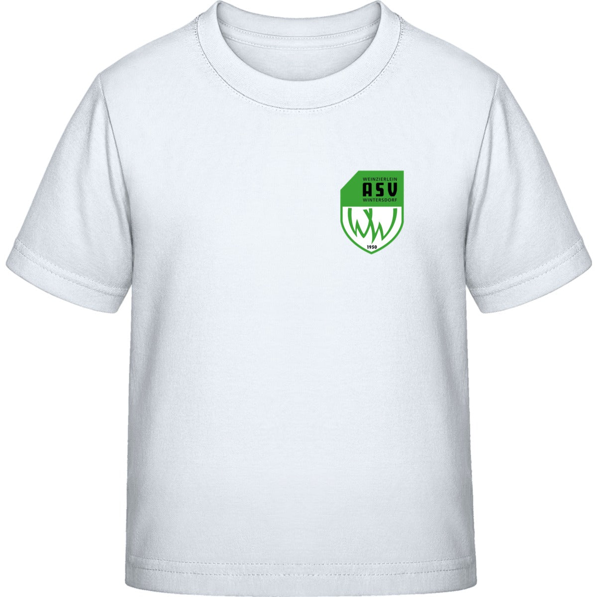 Iconic Kinder T-Shirt Mini Creator 2.0 STTK184 – ASV-Wappen herzseitig White Vorderseite