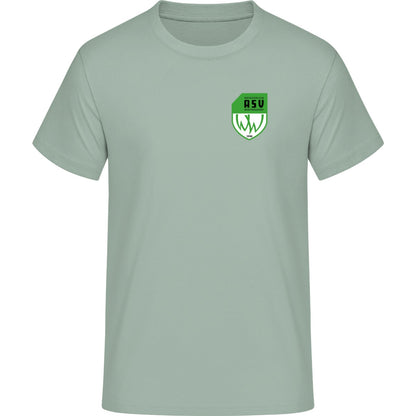 Schweres Unisex T-Shirt Sparker 2.0 STTU171 – ASV-Wappen herzseitig Aloe Vorderseite