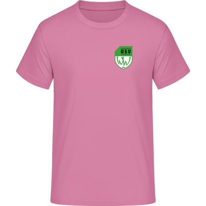 Schweres Unisex T-Shirt Sparker 2.0 STTU171 – ASV-Wappen herzseitig Bubble Pink Vorderseite