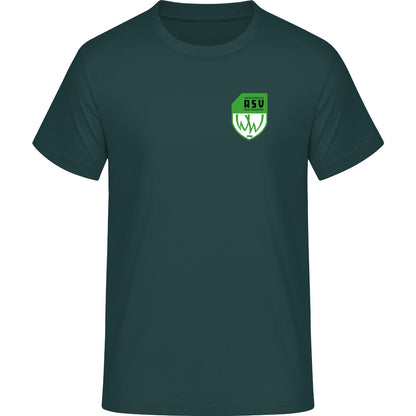 Schweres Unisex T-Shirt Sparker 2.0 STTU171 – ASV-Wappen herzseitig Glazed Green Vorderseite