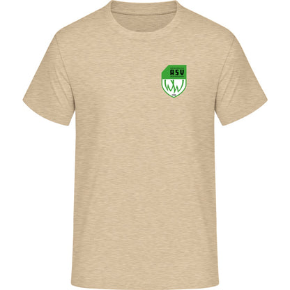 Schweres Unisex T-Shirt Sparker 2.0 STTU171 – ASV-Wappen herzseitig Natural Vorderseite
