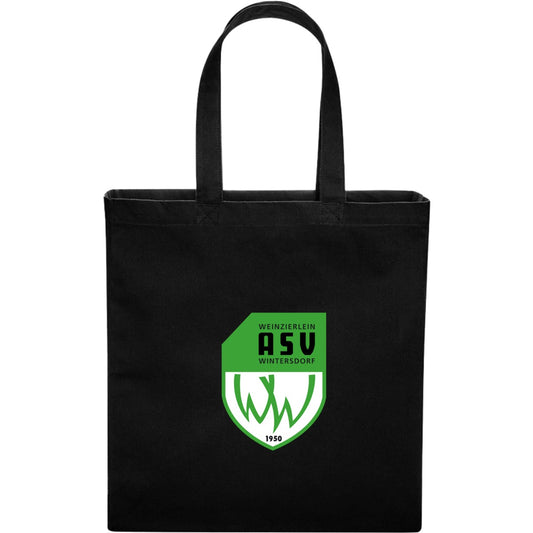 Classic Canvas Shopper WM108 – ASV-Wappen mittig groß Black Vorderseite