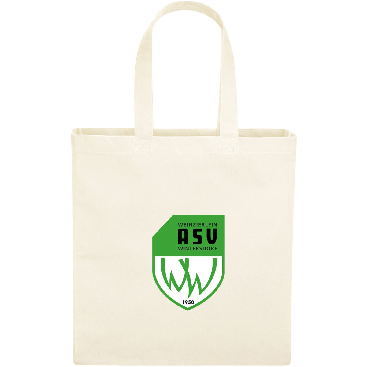Classic Canvas Shopper WM108 – ASV-Wappen mittig groß Natural Vorderseite