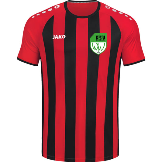 JAKO Trikot Inter Kurzarm 4215 – ASV-Wappen herzseitig Sportrot/Schwarz Vorderseite