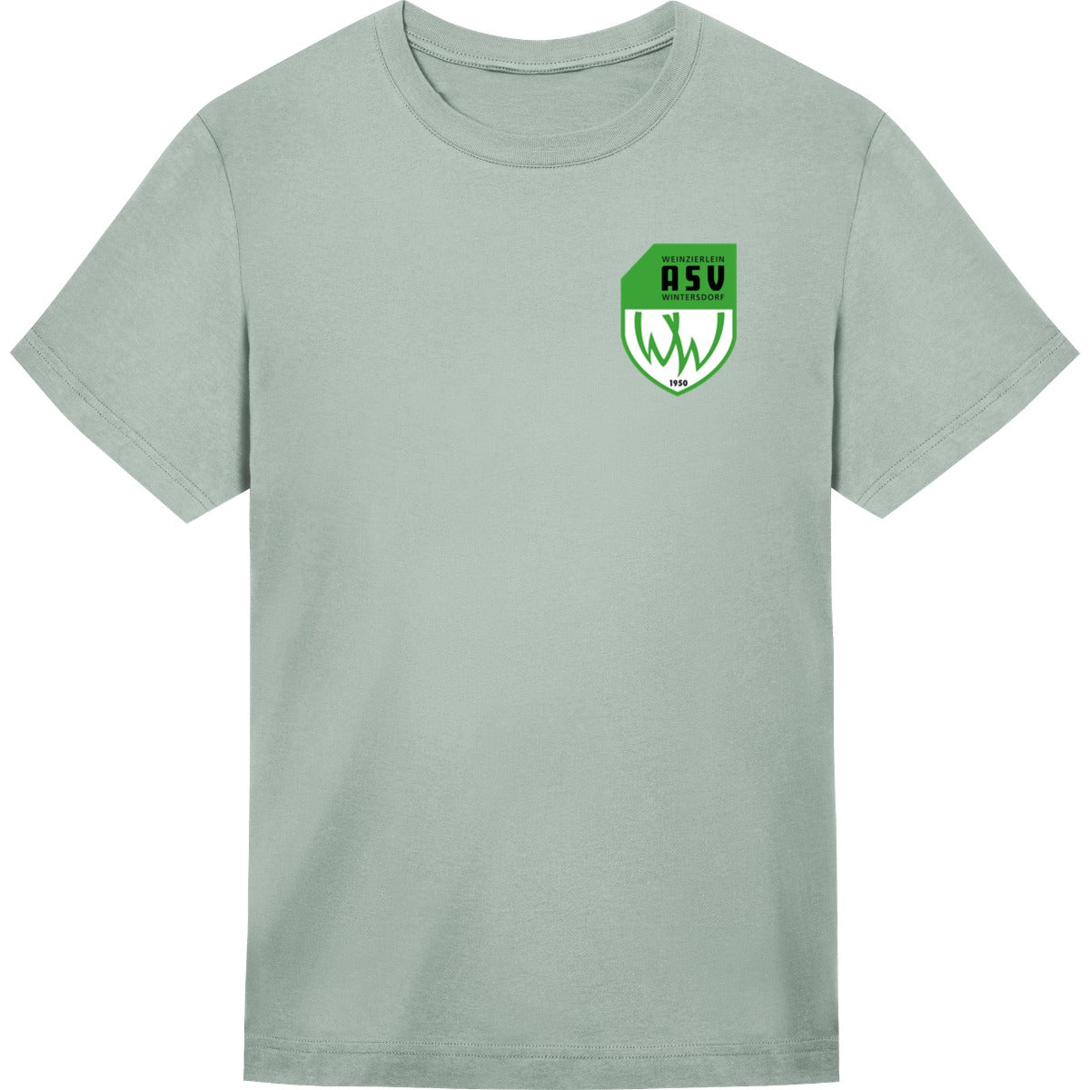 Unisex T-Shirt Freestyler STTU788 – ASV-Wappen herzseitig Aloe Vorderseite