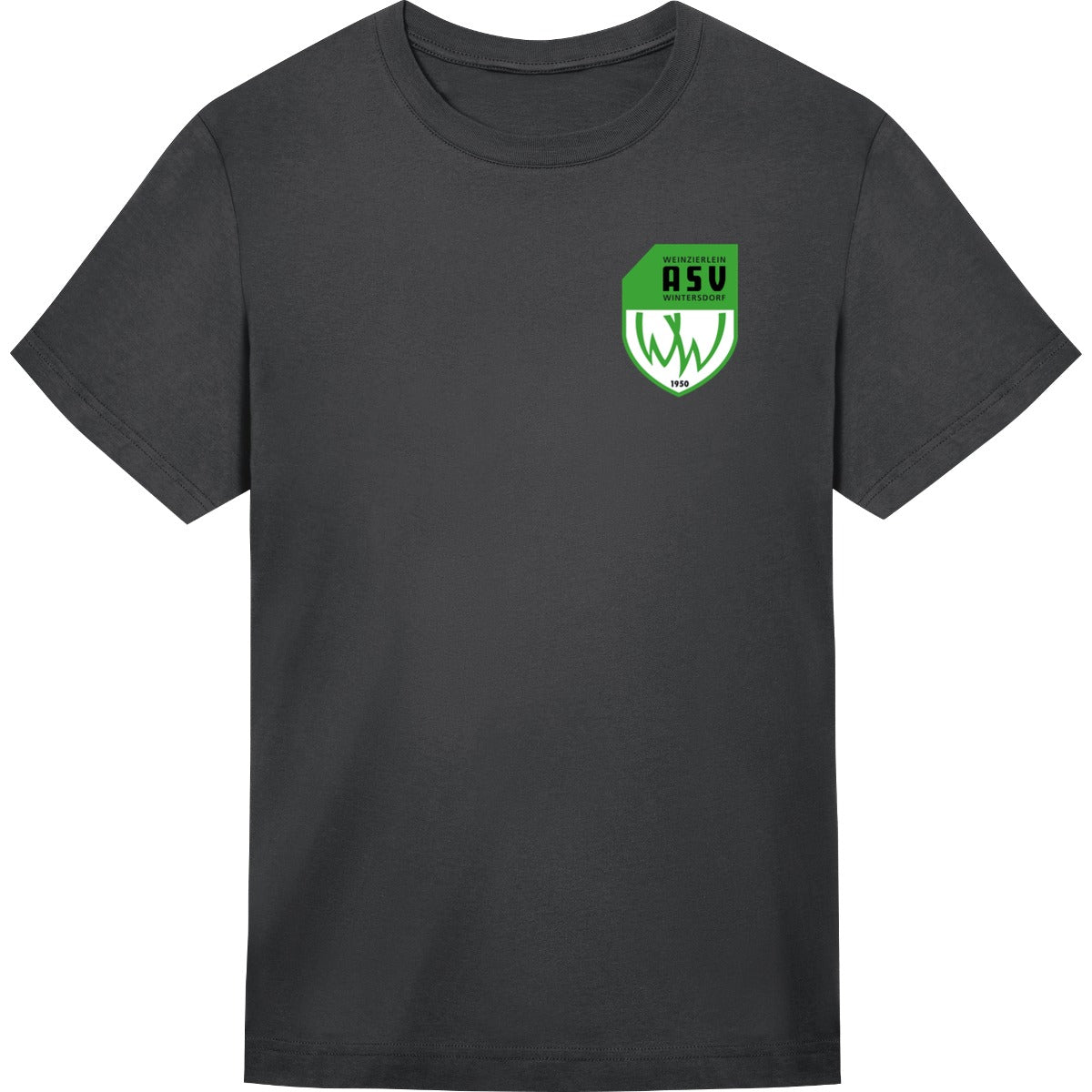 Unisex T-Shirt Freestyler STTU788 – ASV-Wappen herzseitig Black Vorderseite