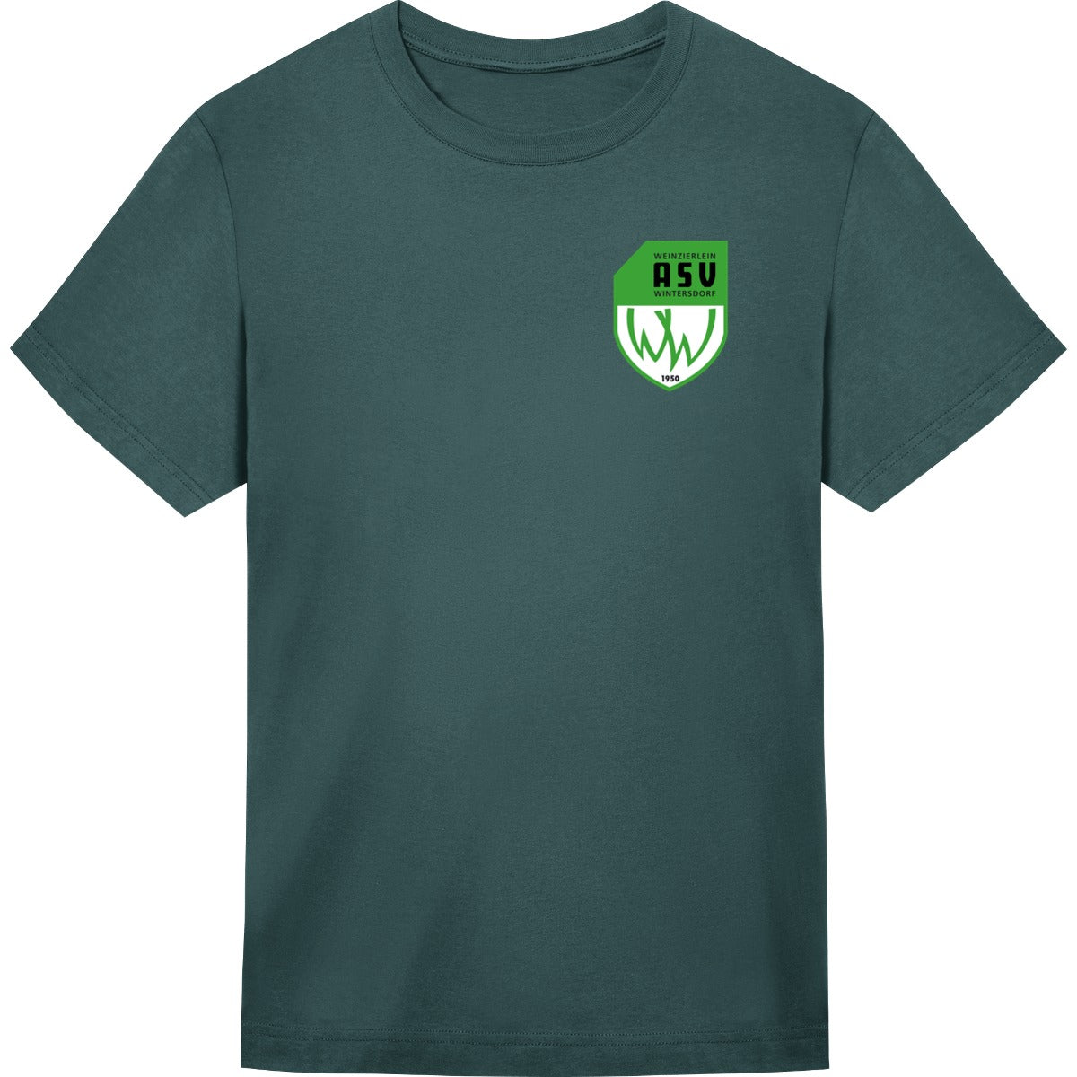 Unisex T-Shirt Freestyler STTU788 – ASV-Wappen herzseitig Glazed Green Vorderseite
