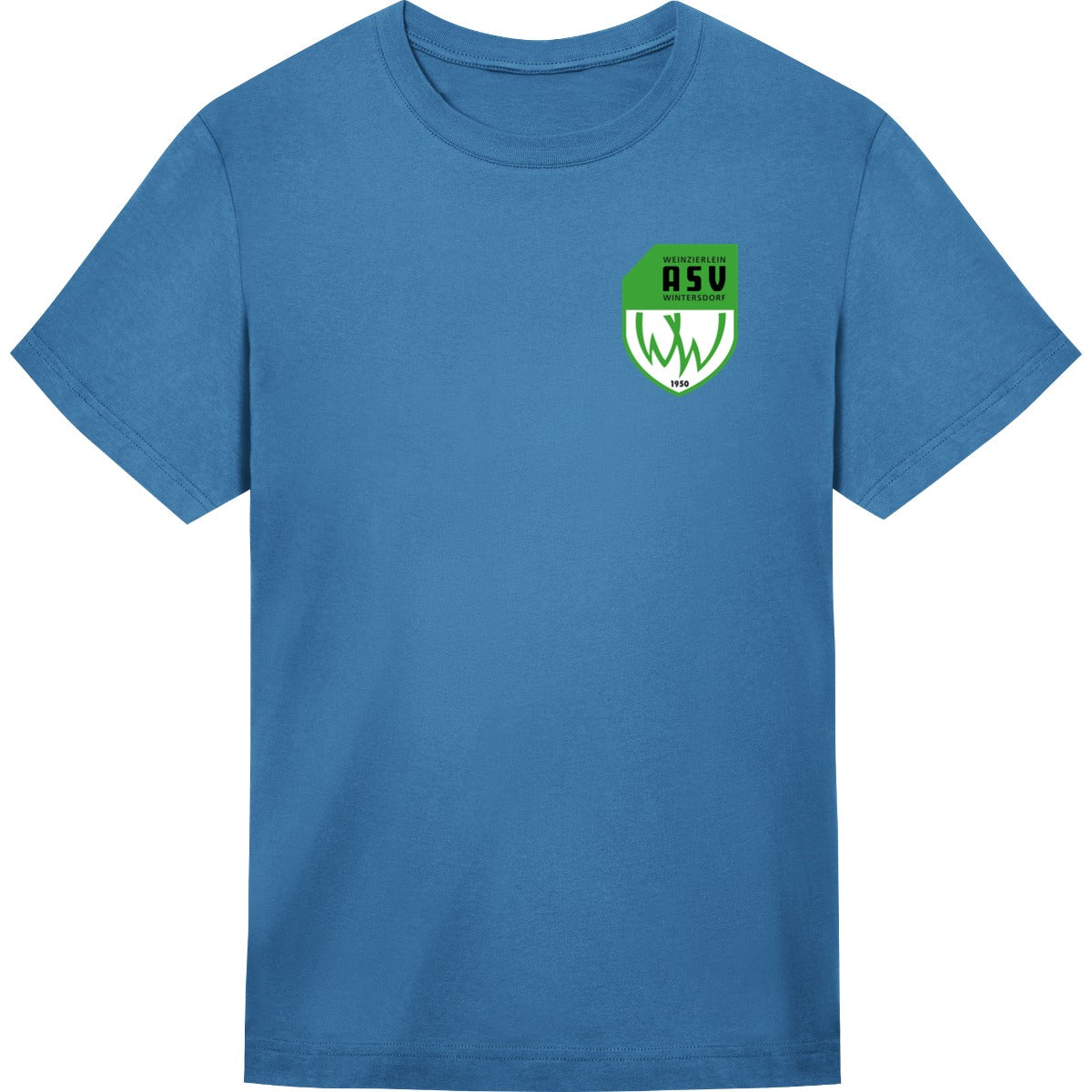 Unisex T-Shirt Freestyler STTU788 – ASV-Wappen herzseitig Mindful Blue Vorderseite