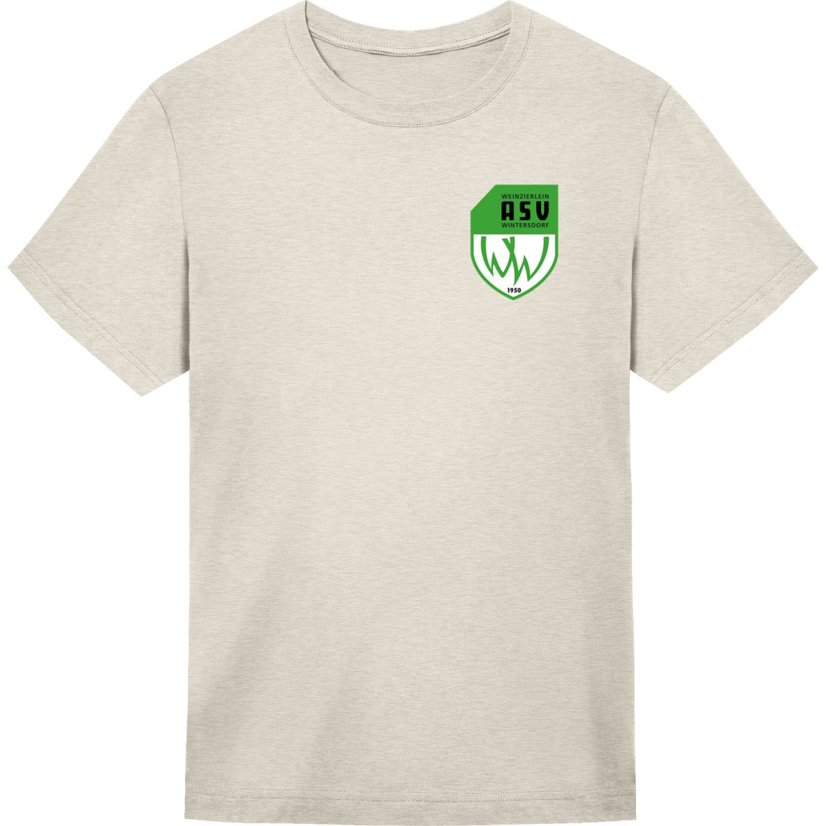 Unisex T-Shirt Freestyler STTU788 – ASV-Wappen herzseitig Natural Raw Vorderseite